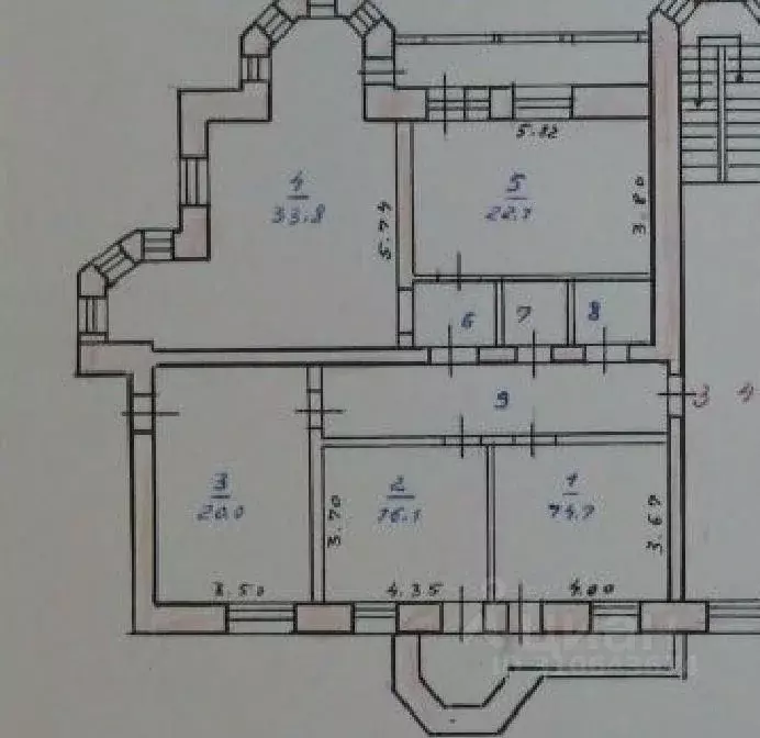 4-к кв. Ярославская область, Тутаев Соборная ул., 57 (131.8 м) - Фото 1