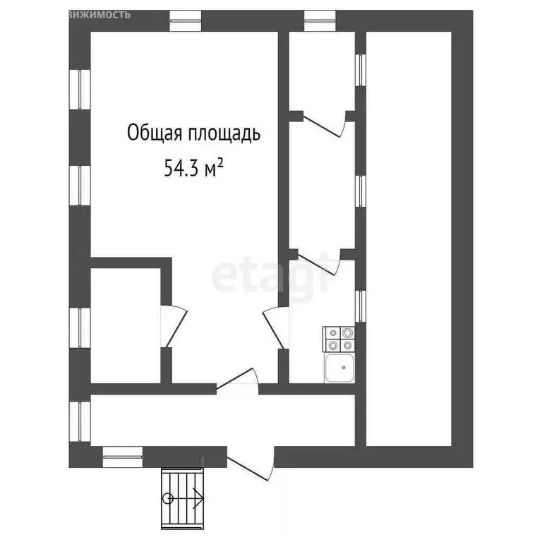 Дом в Мыски, Народная улица (54.3 м) - Фото 0