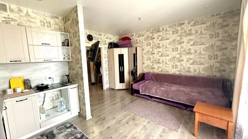 Студия Тюменская область, Тюмень ул. Тимофея Чаркова, 83 (28.0 м) - Фото 2