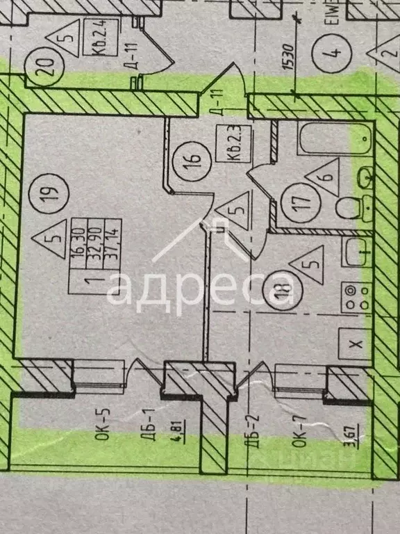 1-к кв. Самарская область, Самара Черемшанская ул., 162 (37.14 м) - Фото 1