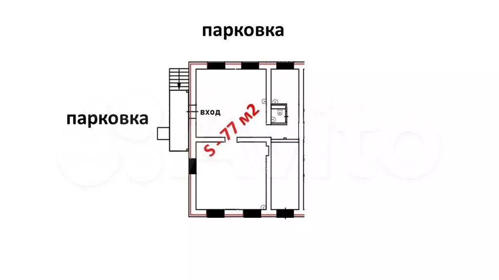 Коммерческое помещение 77 м2 на бульваре Гагарина - Фото 0