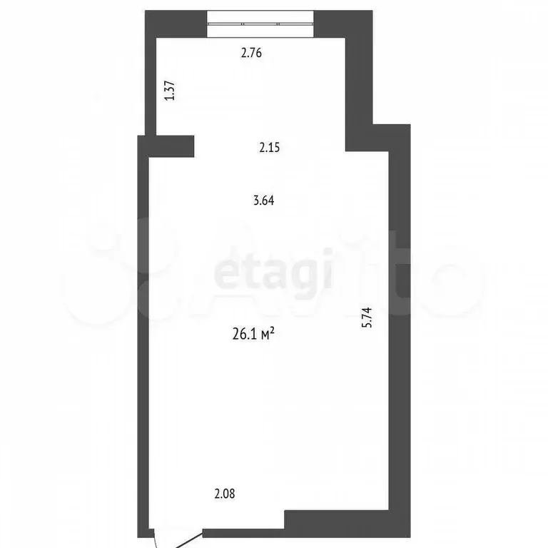 Апартаменты-студия, 26 м, 11/11 эт. - Фото 0