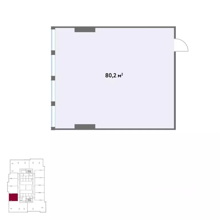 Офис в Москва Кинематографический кв-л,  (80 м) - Фото 2