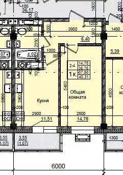 1-к кв. Саха (Якутия), Якутск 11-й кв-л,  (37.83 м) - Фото 0