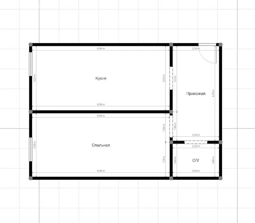 1-комнатная квартира: Нальчик, улица Циолковского, 7Б (58 м) - Фото 0