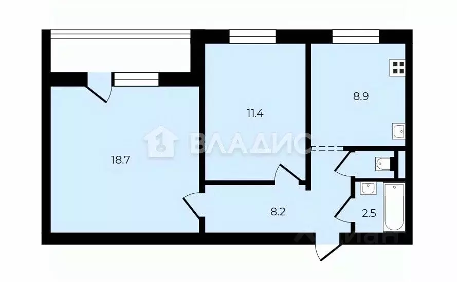 2-к кв. Ленинградская область, Сертолово Всеволожский район, Заречная ... - Фото 2