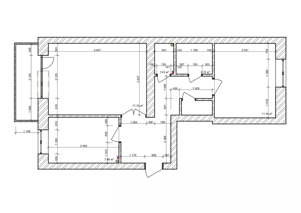 2-к кв. Тульская область, Тула ул. Макаренко, 13к3 (50.3 м) - Фото 1