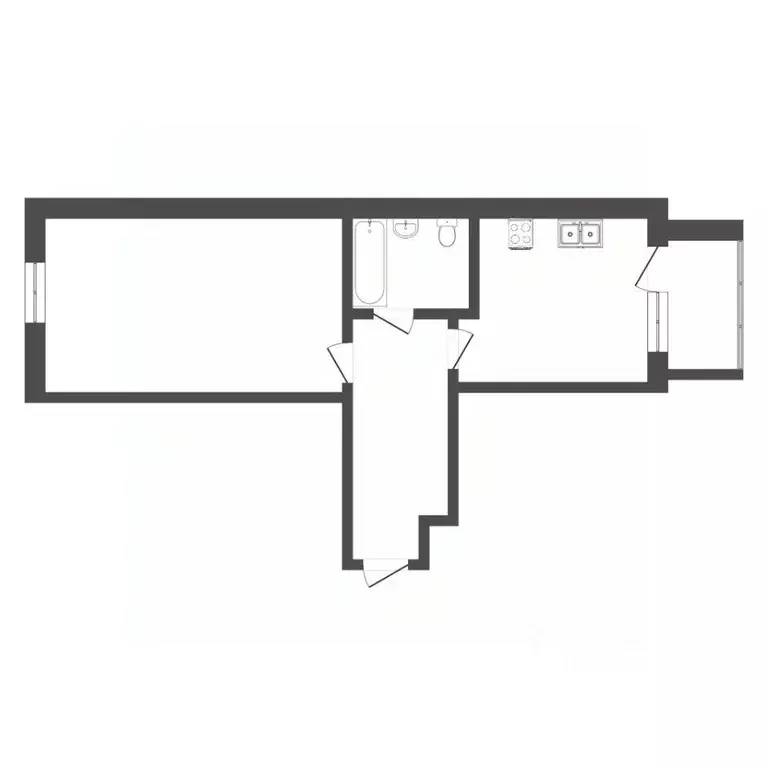 1-к кв. Тюменская область, Тюмень ул. Василия Гольцова, 28 (49.3 м) - Фото 1