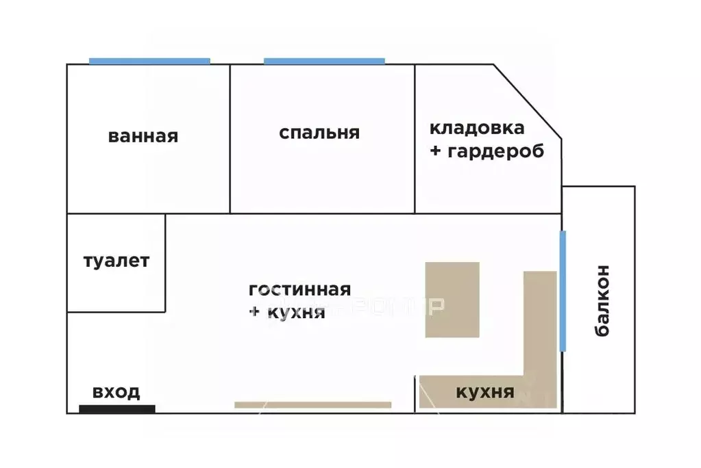 2-к кв. Архангельская область, Архангельск Адмиралтейская ул., 9 (60.0 ... - Фото 1