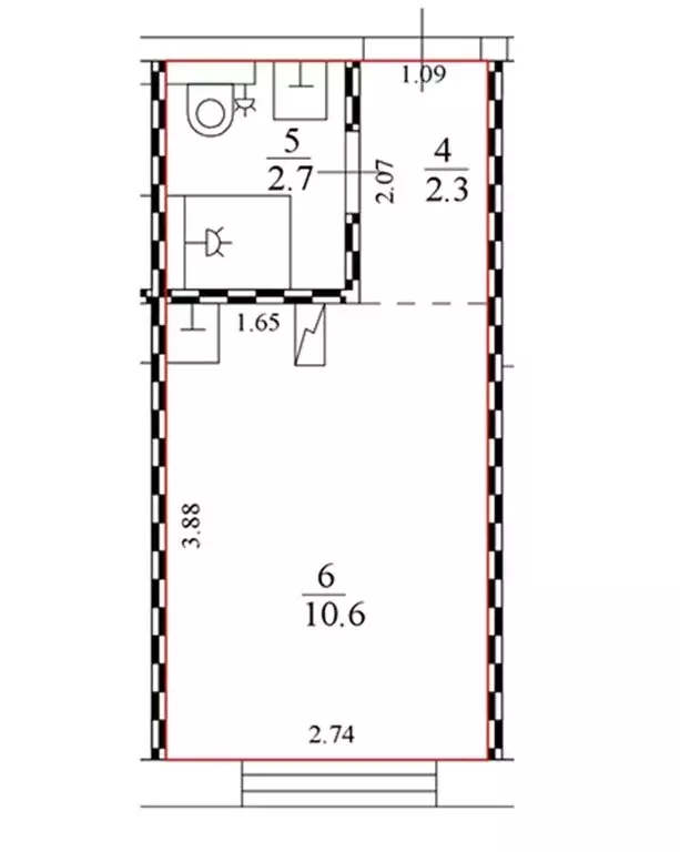 Квартира-студия: Москва, Берёзовая аллея, 19к3 (16 м) - Фото 0
