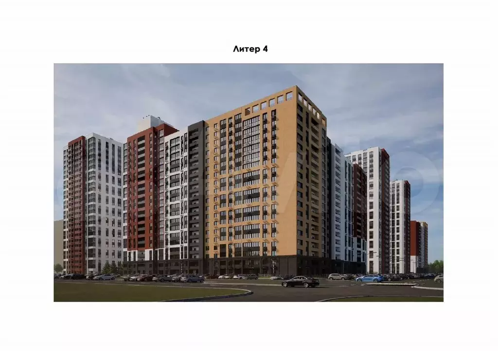 2-к. квартира, 58,5 м, 5/22 эт. - Фото 1