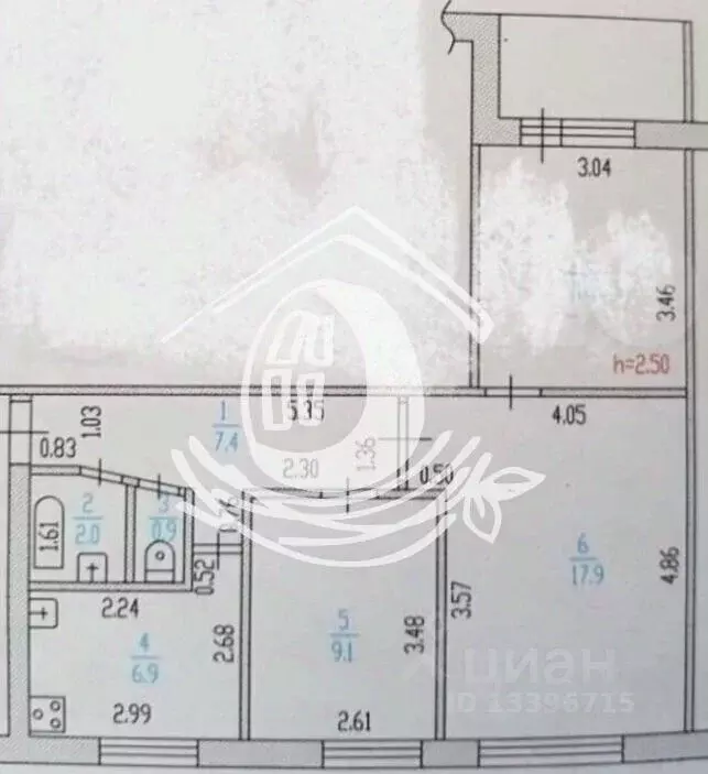 3-к кв. Алтайский край, Барнаул ул. Антона Петрова, 238 (54.7 м) - Фото 2