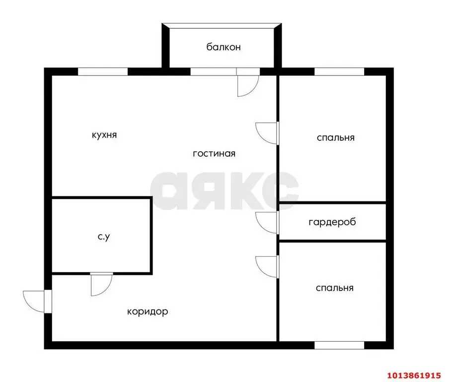 3-комнатная квартира: Краснодар, Колхозная улица, 63 (54.7 м) - Фото 1