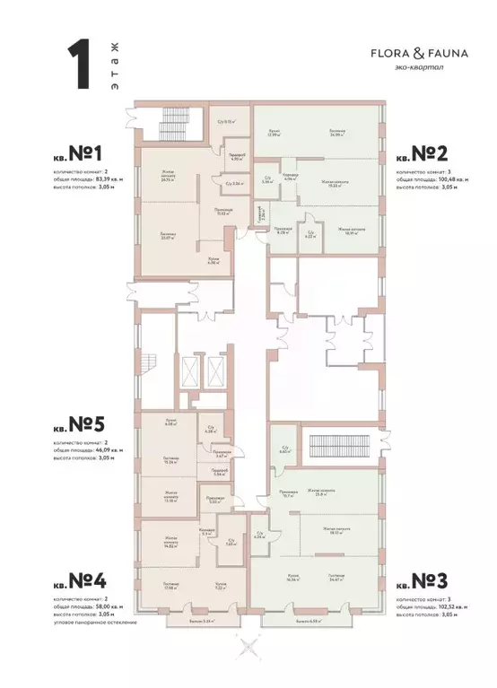 2-к кв. Новосибирская область, Новосибирск Дачное ш., 20Б (83.39 м) - Фото 1