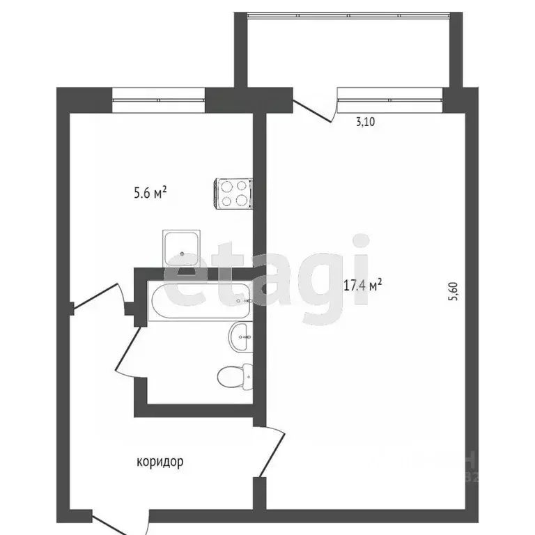 1-к кв. Камчатский край, Петропавловск-Камчатский ул. Петра Ильичева, ... - Фото 1