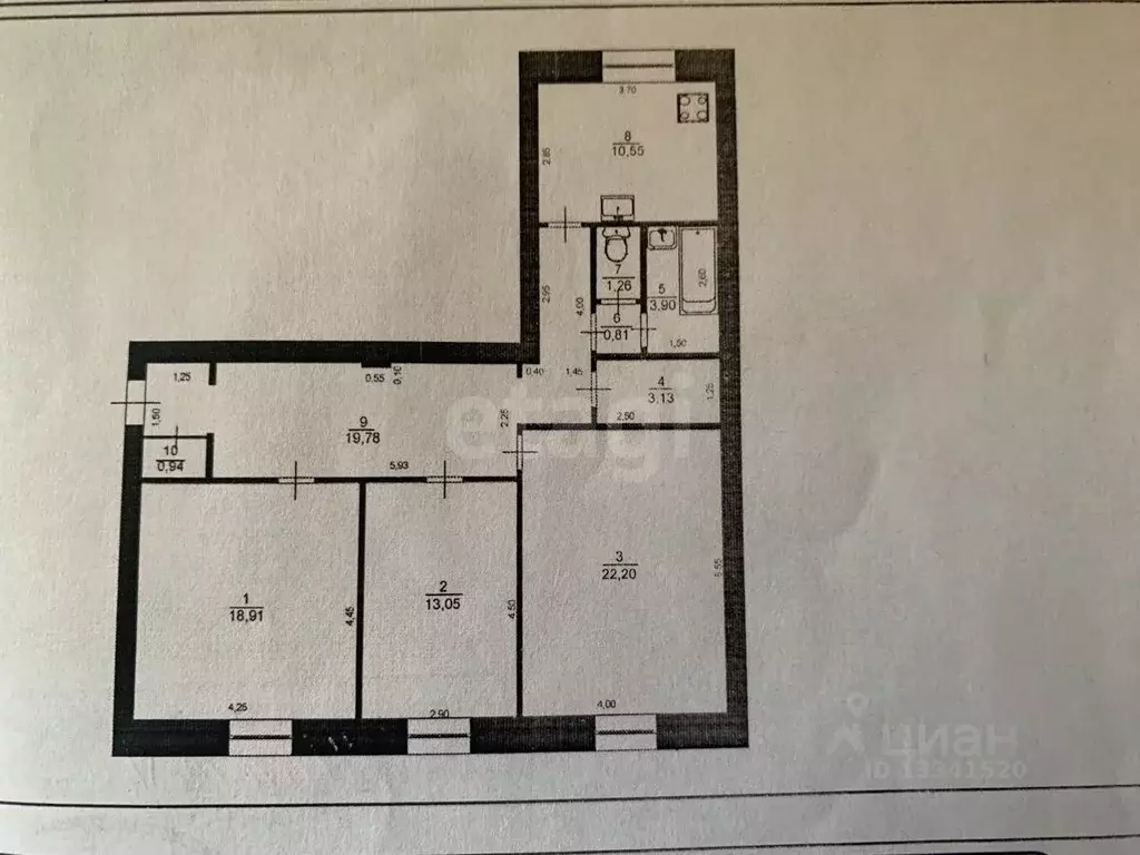 3-к кв. Ульяновская область, Ульяновск ул. Ленина, 144 (94.5 м) - Фото 2