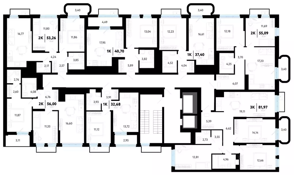 1-к кв. Тюменская область, Тюмень ул. Василия Малкова, 32 (37.4 м) - Фото 2