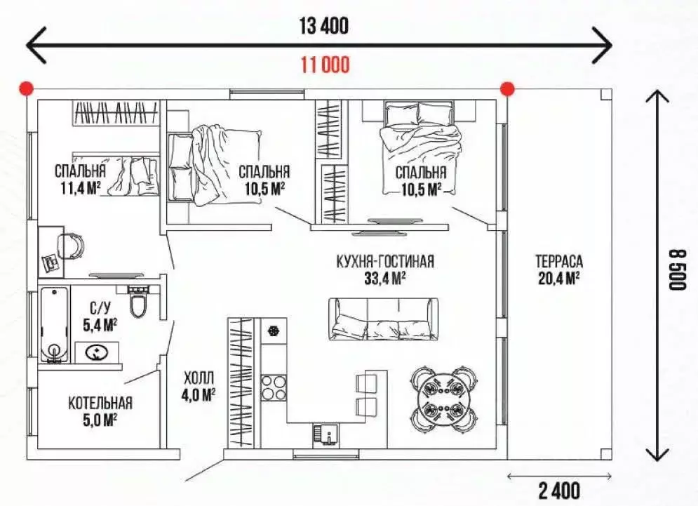 Дом в Тверская область, Калининский муниципальный округ, Тихий Берег в ... - Фото 2