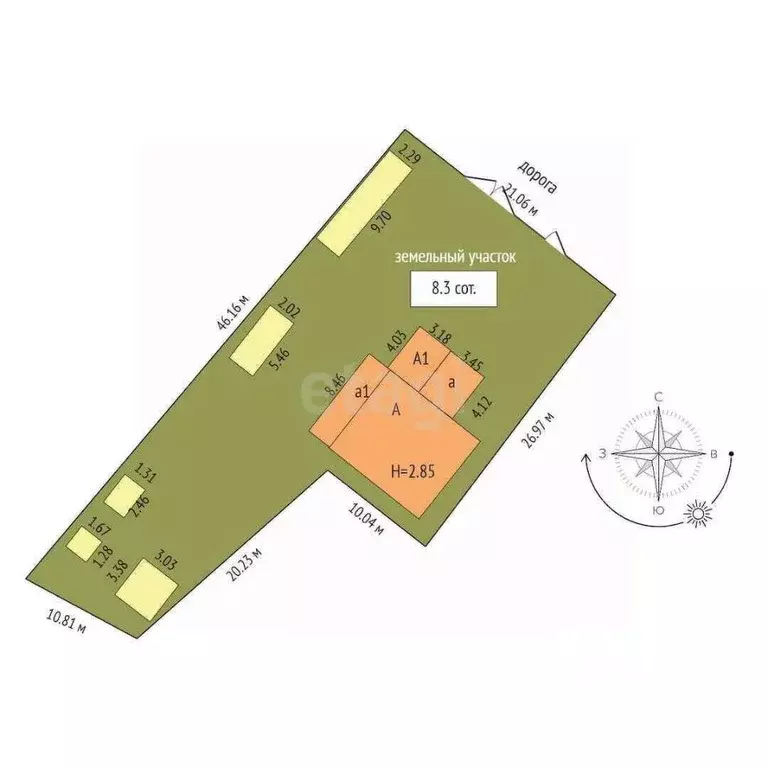 Дом в Саха (Якутия), с. Сунтар ул. Партизанская, 81А (80 м) - Фото 2