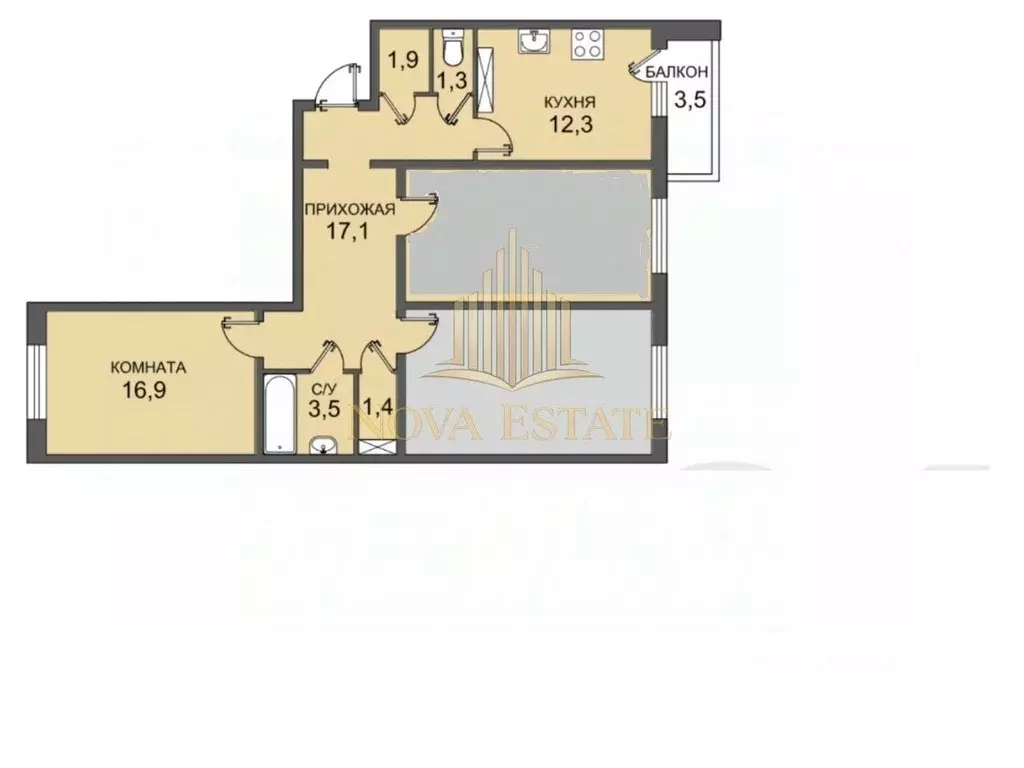 Комната Санкт-Петербург просп. Героев, 26к2 (16.9 м) - Фото 2