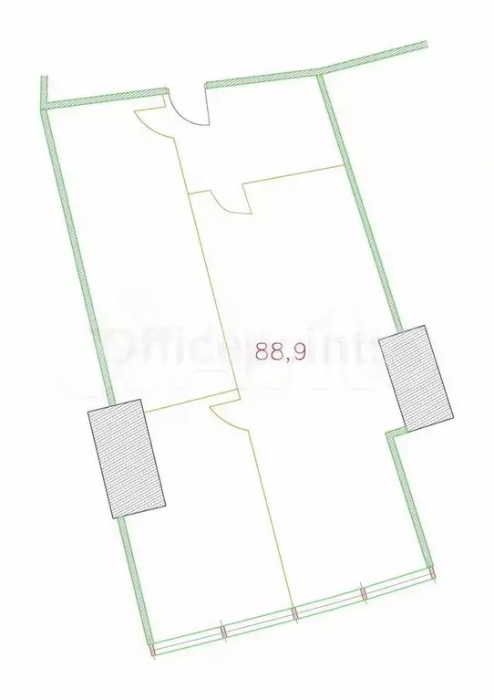 Офис 88.9 кв.м - Фото 0