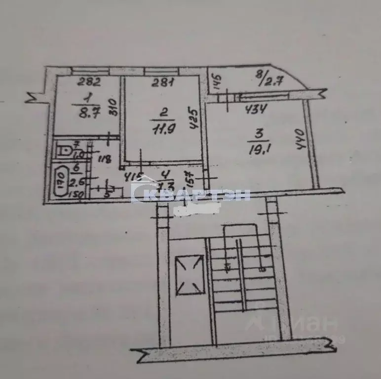 2-к кв. Новосибирская область, Обь ул. ЖКО Аэропорта, 28 (52.0 м) - Фото 2