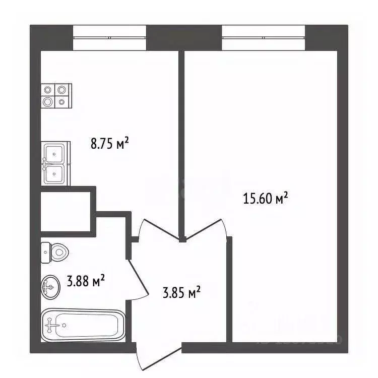2-к кв. Ярославская область, Рыбинск ул. Сурикова, 5 (46.6 м) - Фото 2