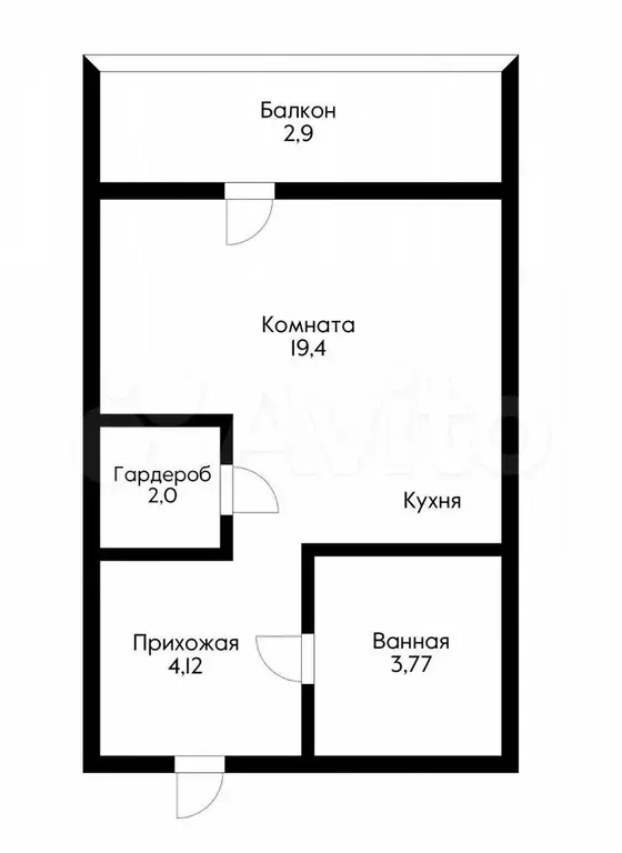 Квартира-студия, 35 м, 13/16 эт. - Фото 0