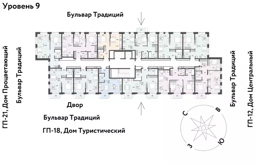 2-к кв. Тюменская область, Тюмень ул. Андрея Кореневского, 3к1 (39.24 ... - Фото 1