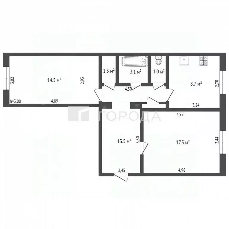 2-к кв. Алтайский край, Барнаул просп. Ленина, 83 (60.0 м) - Фото 2