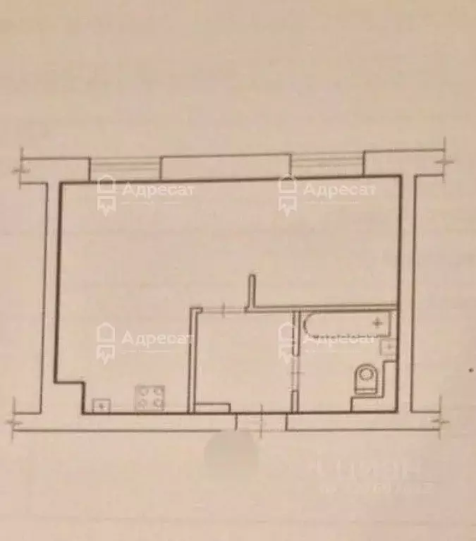 1-к кв. Волгоградская область, Волгоград ул. Быстрова, 92 (28.4 м) - Фото 2