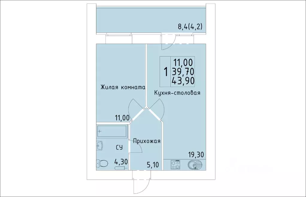 1-к кв. Кировская область, Киров ул. Красной Звезды (43.9 м) - Фото 1