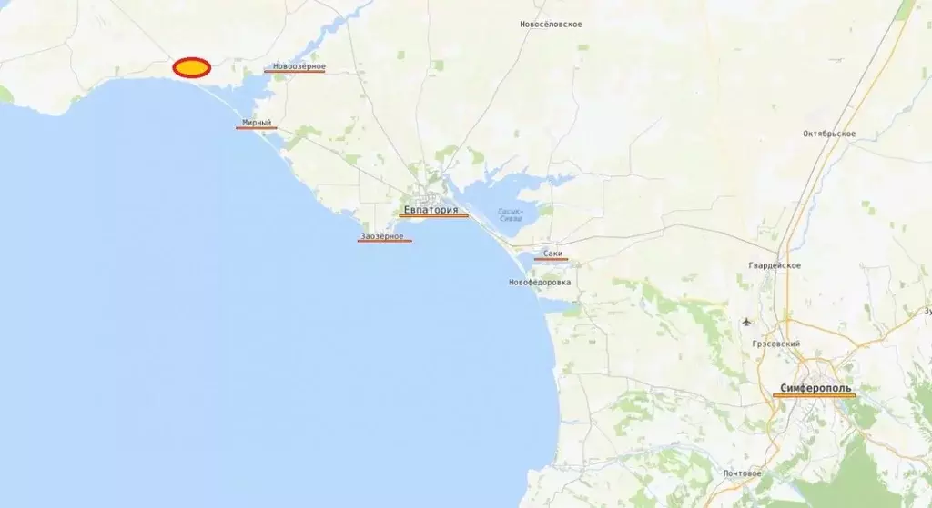 Участок в Крым, Черноморский район, Окуневское с/пос, с. Знаменское ... - Фото 2