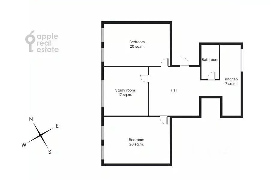 3-к кв. Москва Бакунинская ул., 8 (83.0 м) - Фото 2