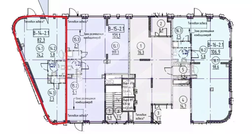 Помещение свободного назначения в Москва ул. Петра Кончаловского, 7к3 ... - Фото 2