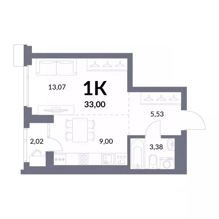 1-к кв. Новосибирская область, Новосибирск Горский мкр, Горская лагуна ... - Фото 1