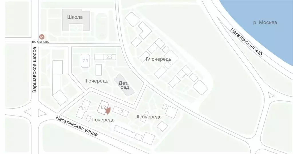 1-к кв. Москва Первый Нагатинский жилой комплекс (46.69 м) - Фото 2