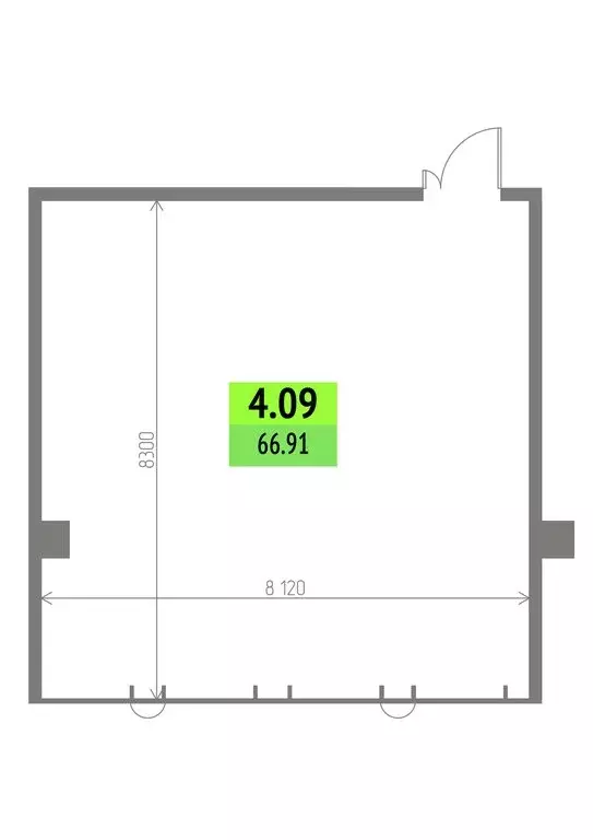Офис (66.91 м) - Фото 2