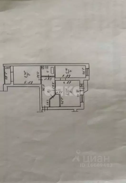 2-к кв. Липецкая область, Липецк ул. Имени А.И. Хорошавина, 11 (86.6 ... - Фото 2