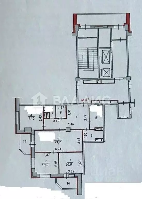 3-к кв. Пензенская область, Пенза Ладожская ул., 158 (83.9 м) - Фото 1