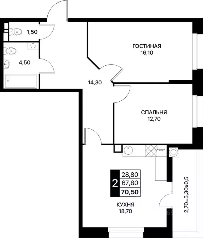 2-к кв. Ростовская область, Ростов-на-Дону ул. Берберовская, 15с3 ... - Фото 0