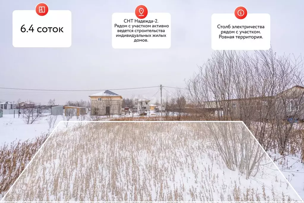 Участок в Хабаровский край, Хабаровск ул. 2-я Надежда-6, 54 (6.4 сот.) - Фото 1