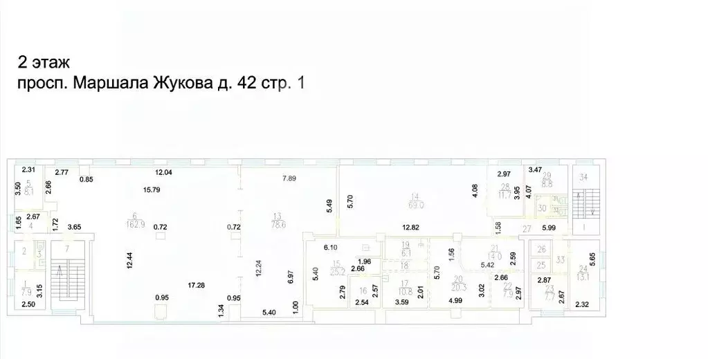Помещение свободного назначения в Москва просп. Маршала Жукова, 42С1 ... - Фото 2