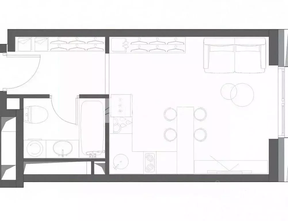 Квартира, студия, 26.9 м - Фото 2
