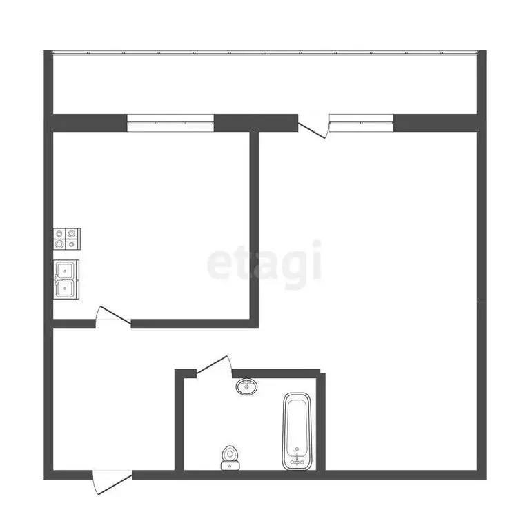 1-комнатная квартира: Тюмень, Широтная улица, 213 (34.9 м) - Фото 1