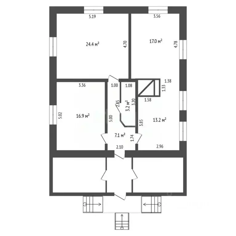 Дом в Пермский край, Чернушинский муниципальный округ, с. Ананьино ул. ... - Фото 2