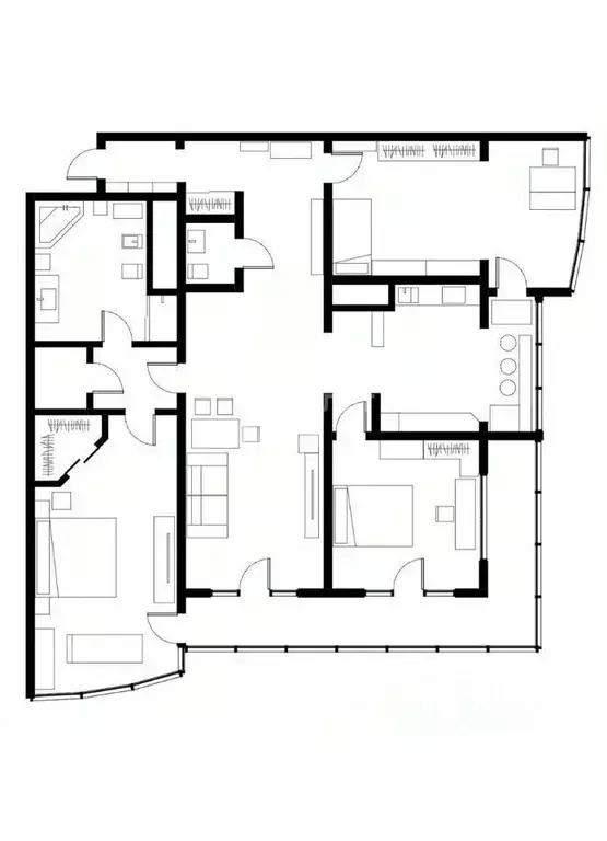 4-к кв. Москва ул. Маршала Бирюзова, 32К1 (162.0 м) - Фото 2