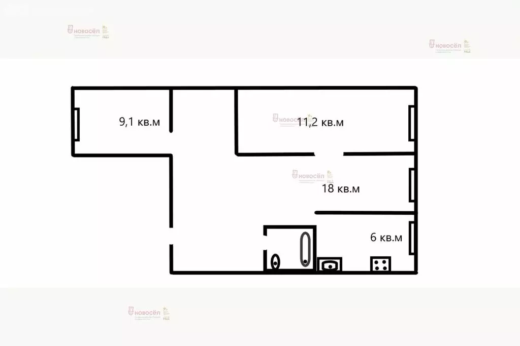 3-комнатная квартира: Екатеринбург, улица Машиностроителей, 69 (57.7 ... - Фото 1