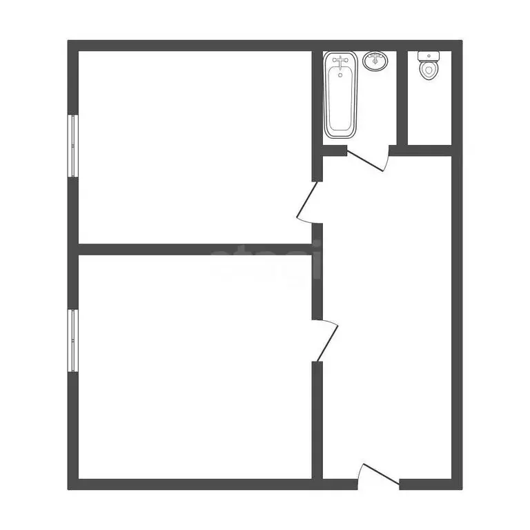 1-комнатная квартира: Прокопьевск, улица Яворского, 12Ак1 (35 м) - Фото 1