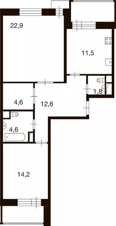 2-к кв. Москва д. Ивановское, ул. Семена Гордого, 10 (72.5 м) - Фото 0